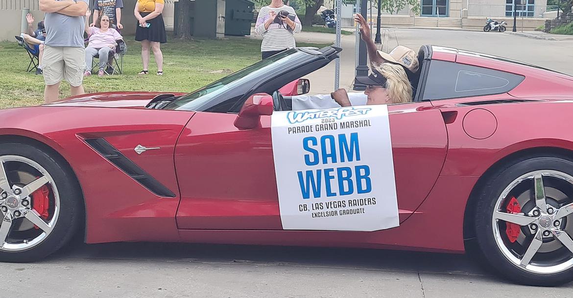Webb leads the way in Waterfest Parade
